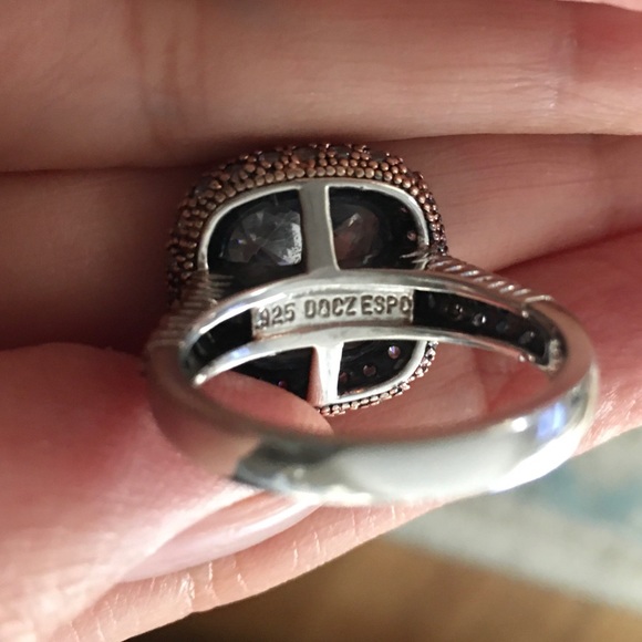 Joseph Esposito designer cz sterling silver ring - Picture 10 of 11